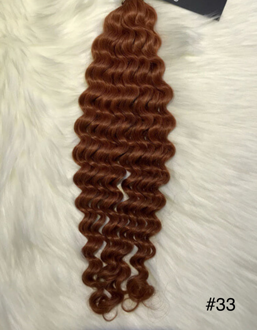 Deep Wave Human Hair Extensions for Braiding