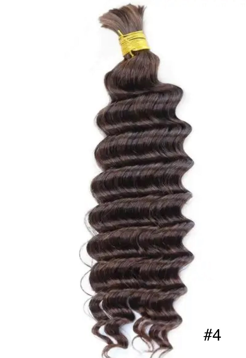 Deep Wave Human Hair Extensions for Braiding