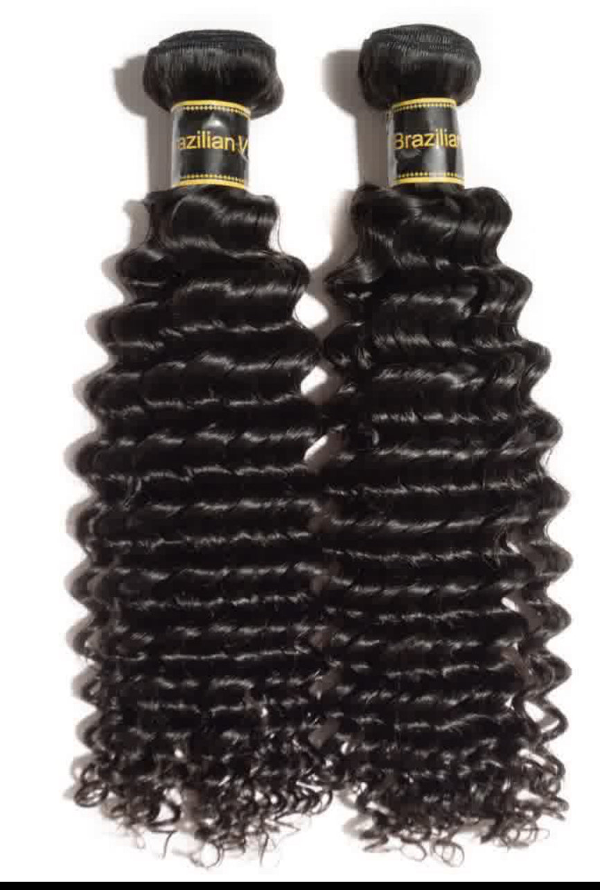 3 bundle combo Natural Black Virgin hair bundles