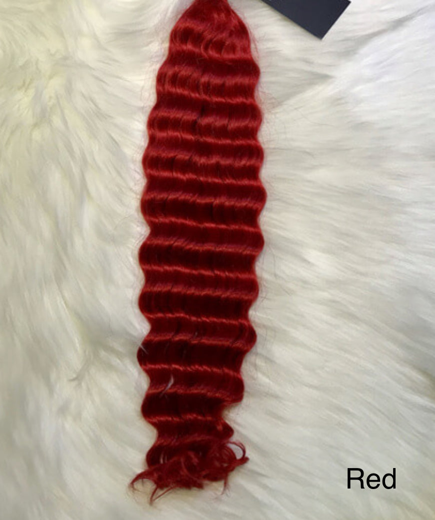 Deep Wave Human Hair Extensions for Braiding