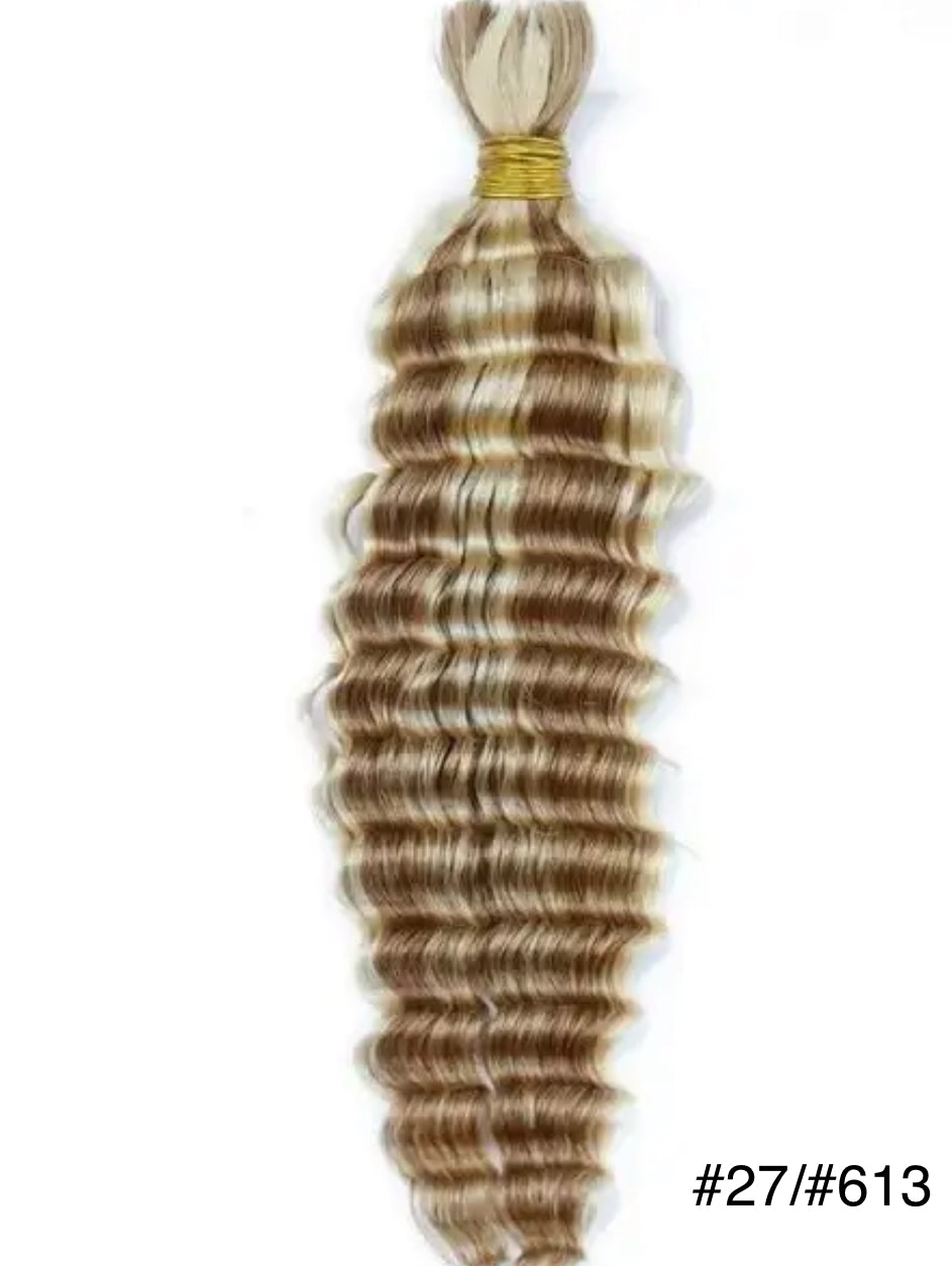 Deep Wave Human Hair Extensions for Braiding