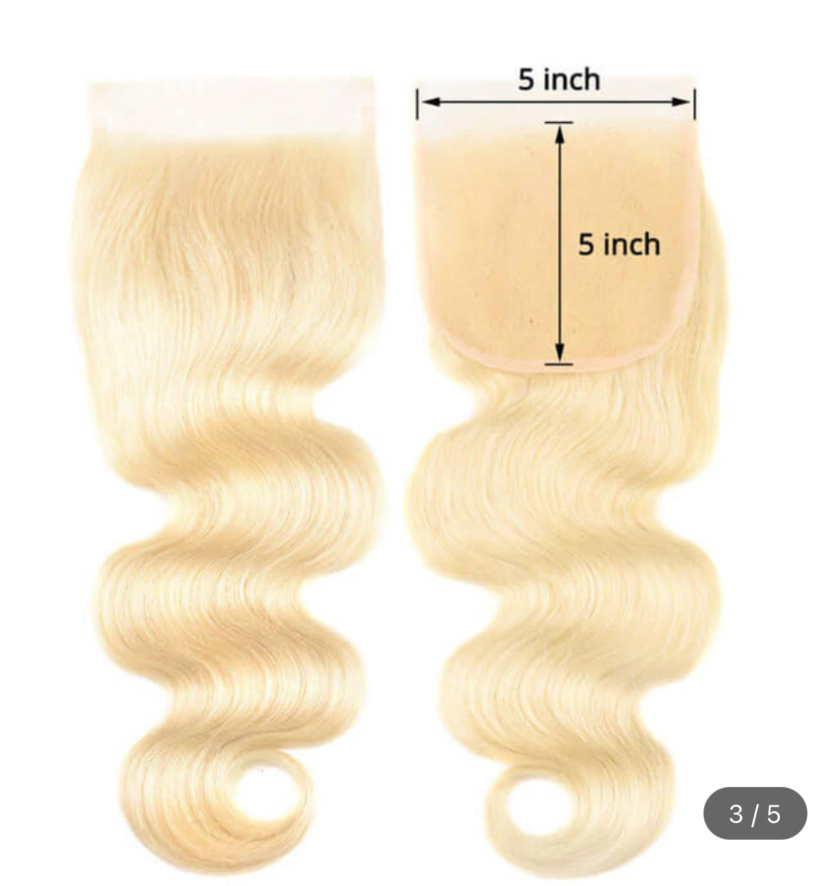 #613 5x5 HD Lace Closure