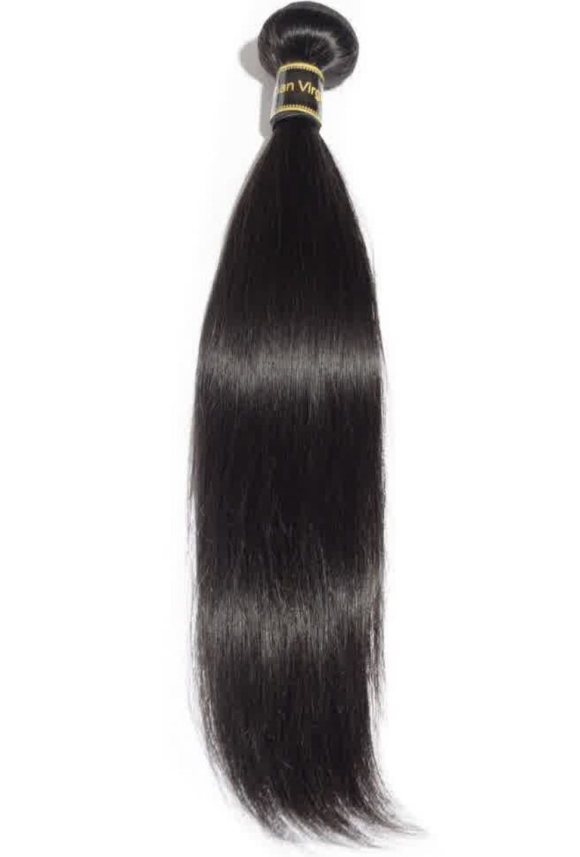 5x5 closure+ bundles Natural Black Virgin hair bundles