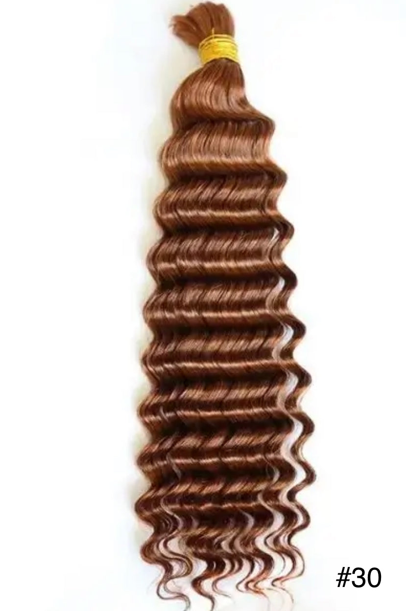 Deep Wave Human Hair Extensions for Braiding