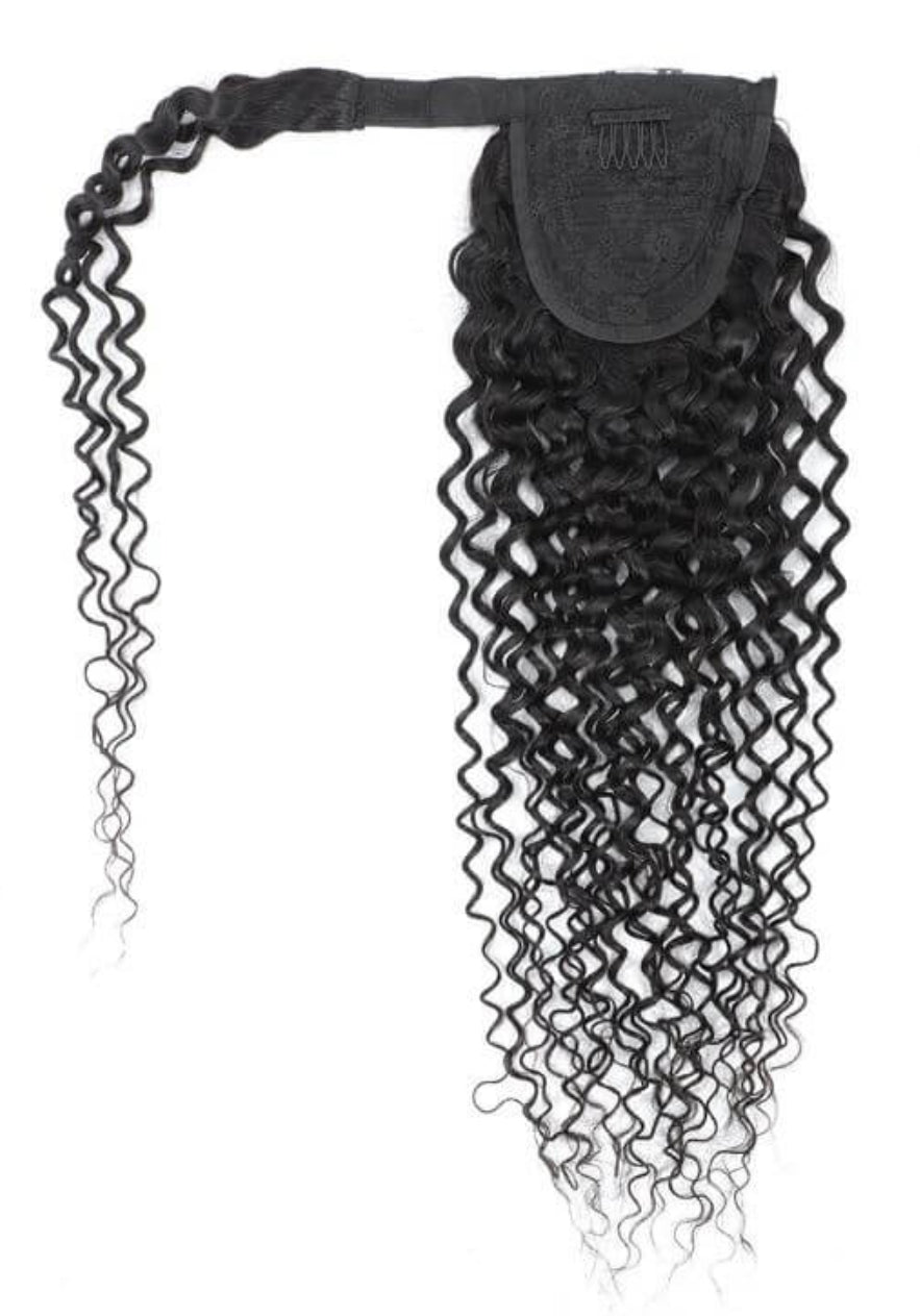 Deep  curly-ponytail hair extensions