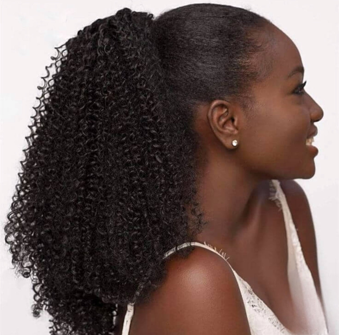 Kinky curly-ponytail hair extensions