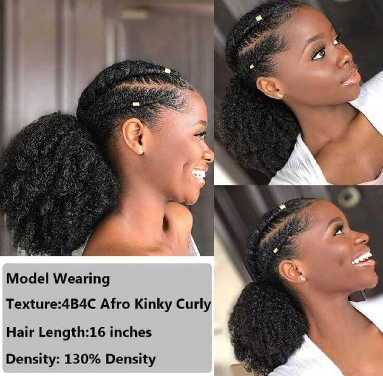 Kinky curly-ponytail hair extensions