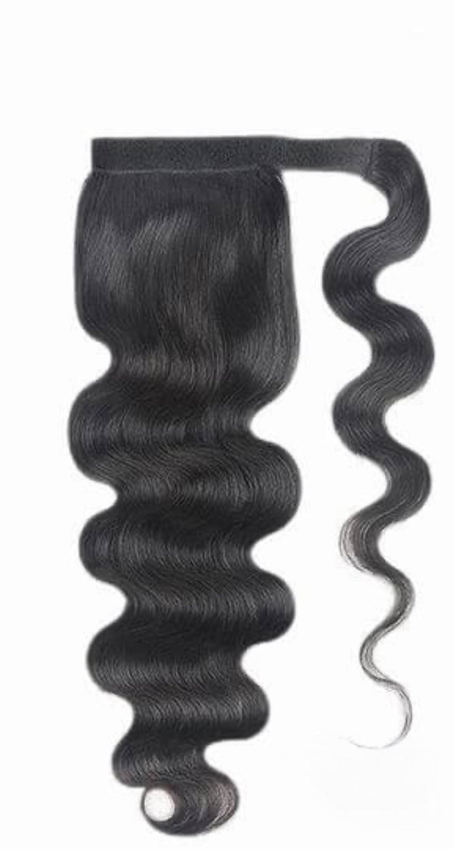 Body wave -ponytail hair extensions