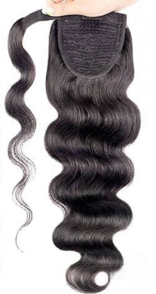 Body wave -ponytail hair extensions