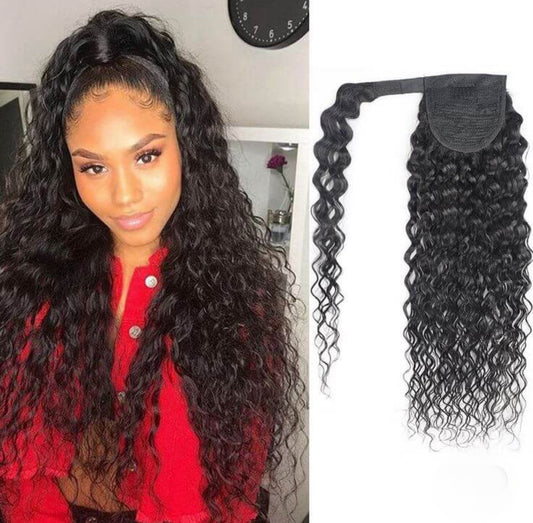 Deep  curly-ponytail hair extensions