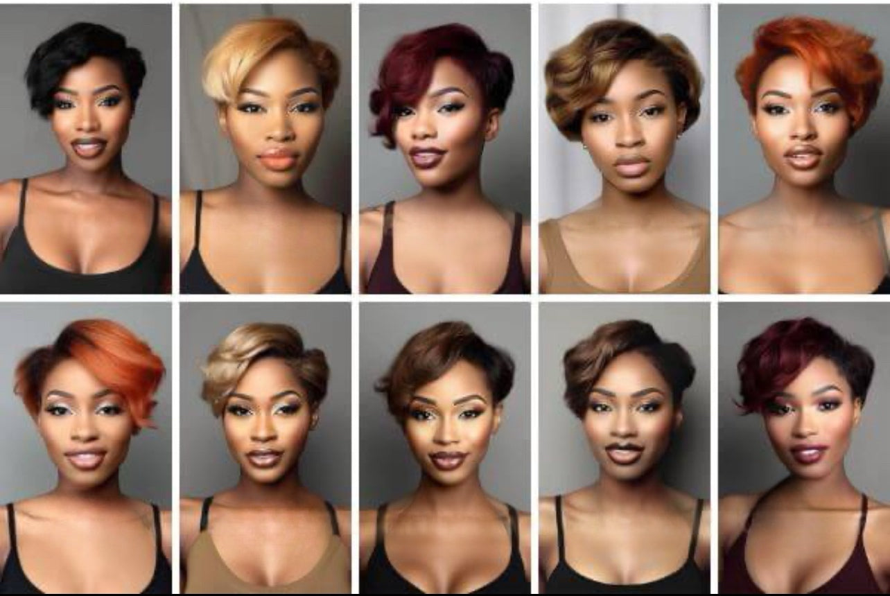 13x4 Lace Full Front Pixie Cut Wig