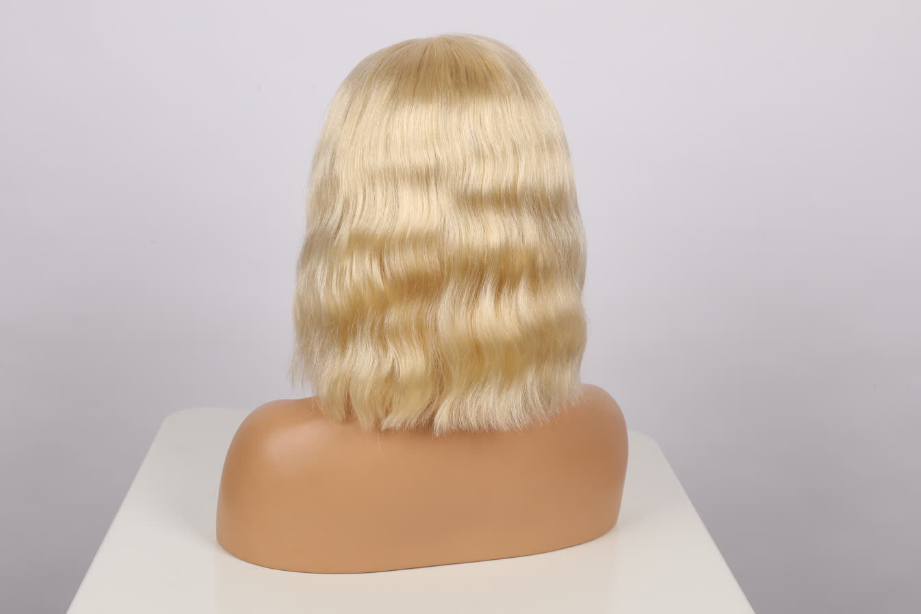 #613 Blonde BOB human hair 4x4 lace closure