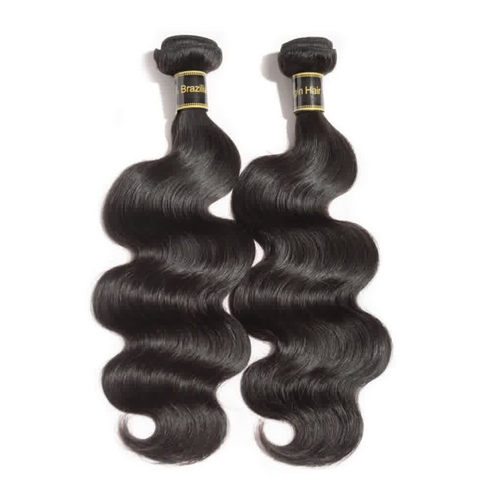 360 frontal + bundles Natural Black Virgin hair bundles